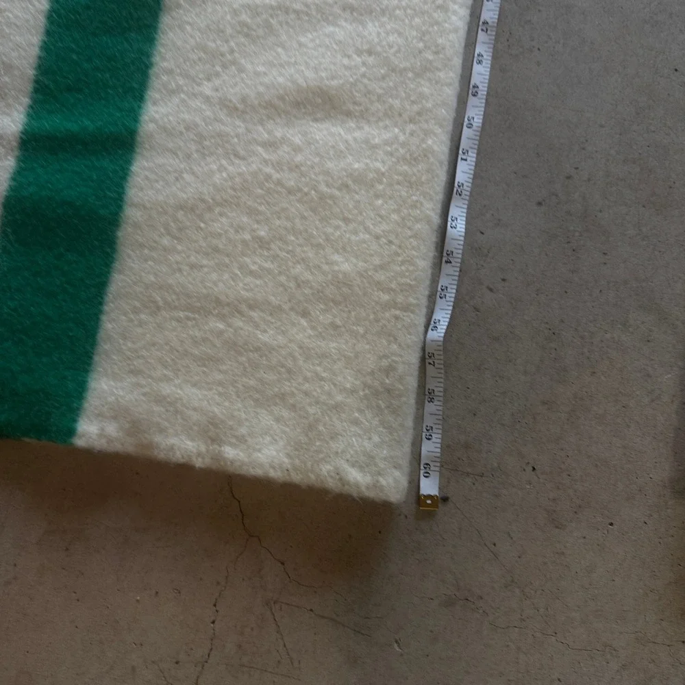 Hudson's Bay 4 Point Blanket Unisex Cream Multistripe Wool Heritage 82x60